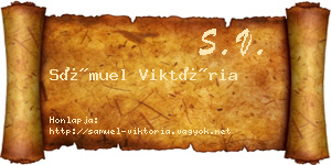 Sámuel Viktória névjegykártya